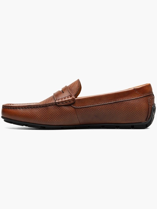 Mens Florsheim Motor Penny Driver Cognac Leather, 13411-221